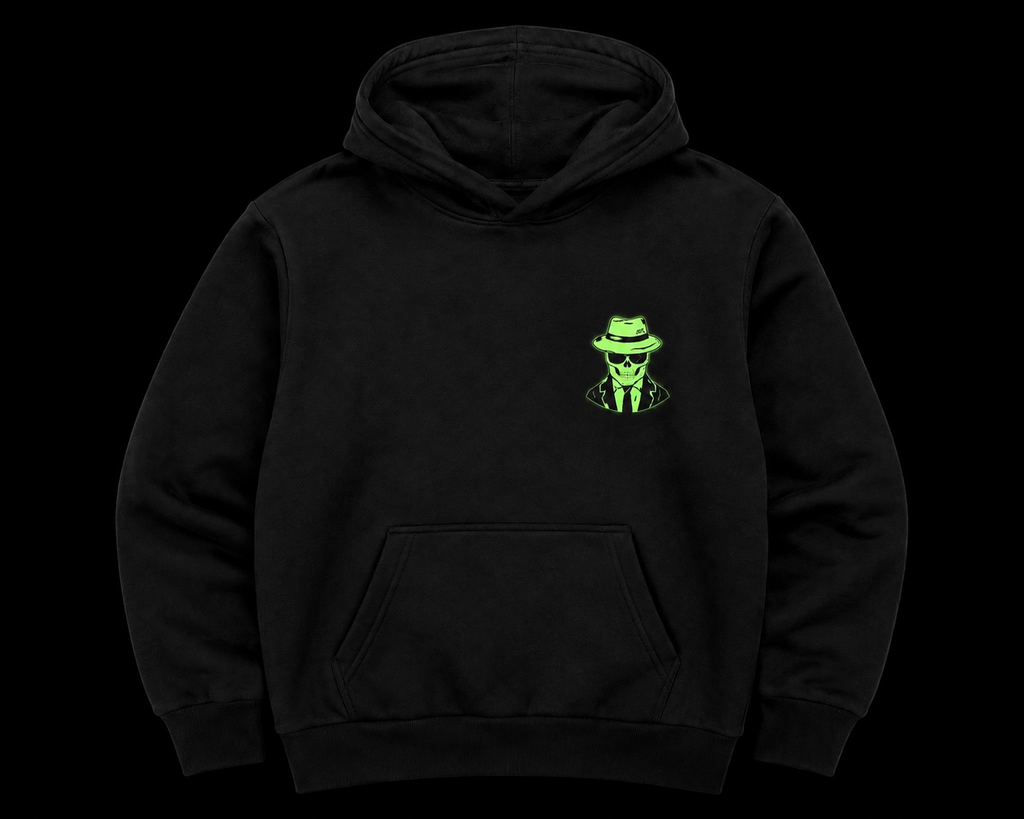 Halloween Glow in the Dark Hooded Sweatshirt IN STOCK!