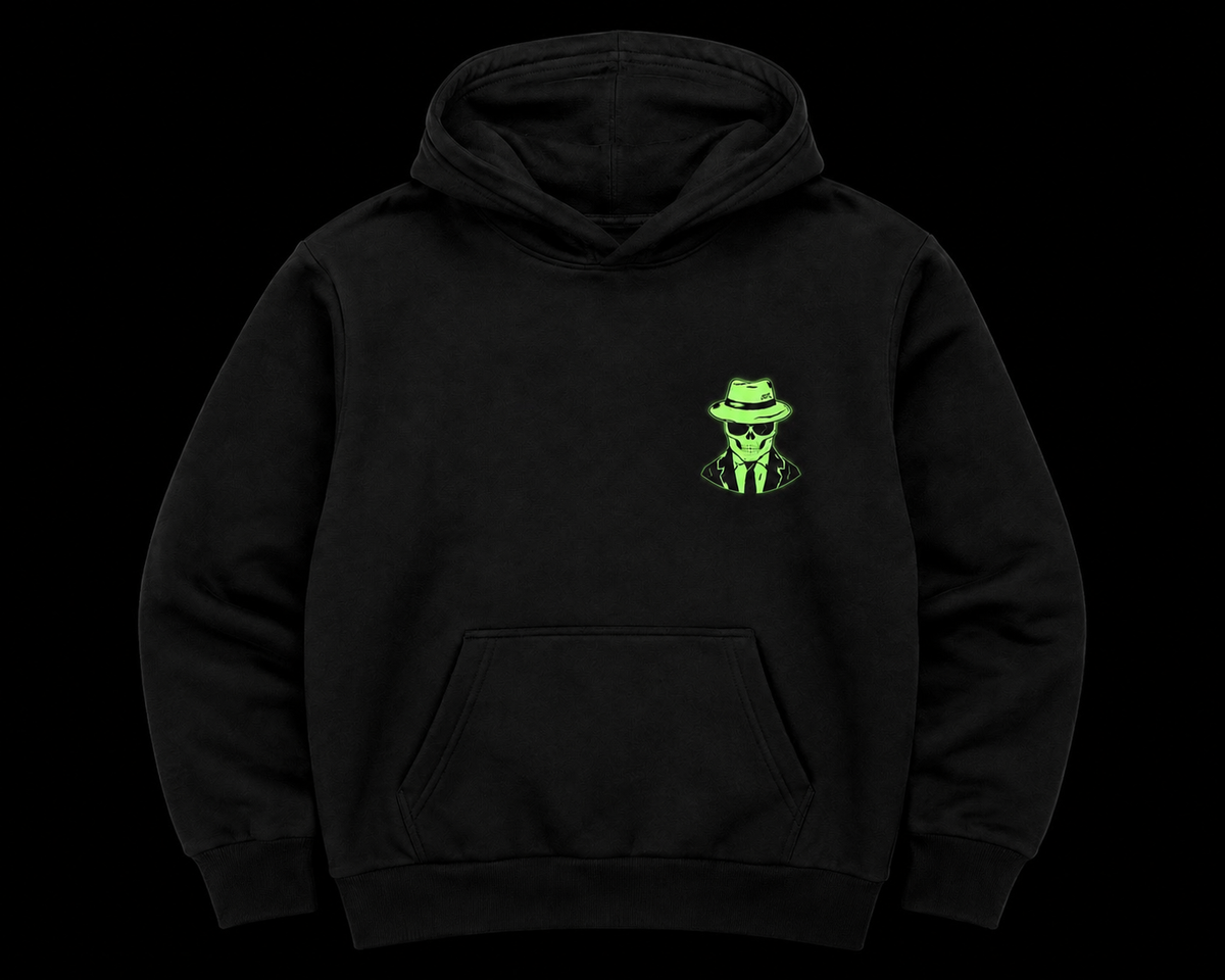 Halloween Glow in the Dark Hooded Sweatshirt IN STOCK!